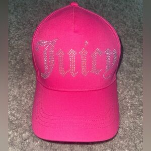 Juicy Couture Bright Pink Bling Logo Women’s Cap